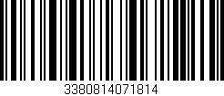Código de barras (EAN, GTIN, SKU, ISBN): '3380814071814'