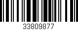 Código de barras (EAN, GTIN, SKU, ISBN): '33809877'