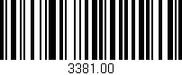 Código de barras (EAN, GTIN, SKU, ISBN): '3381.00'