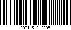 Código de barras (EAN, GTIN, SKU, ISBN): '3381151013895'