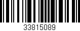Código de barras (EAN, GTIN, SKU, ISBN): '33815089'