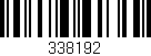 Código de barras (EAN, GTIN, SKU, ISBN): '338192'