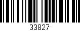 Código de barras (EAN, GTIN, SKU, ISBN): '33827'