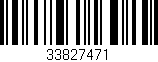Código de barras (EAN, GTIN, SKU, ISBN): '33827471'