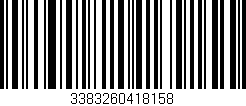 Código de barras (EAN, GTIN, SKU, ISBN): '3383260418158'