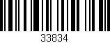 Código de barras (EAN, GTIN, SKU, ISBN): '33834'