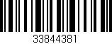 Código de barras (EAN, GTIN, SKU, ISBN): '33844381'