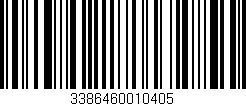 Código de barras (EAN, GTIN, SKU, ISBN): '3386460010405'