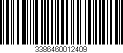 Código de barras (EAN, GTIN, SKU, ISBN): '3386460012409'