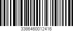 Código de barras (EAN, GTIN, SKU, ISBN): '3386460012416'
