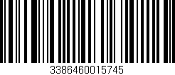 Código de barras (EAN, GTIN, SKU, ISBN): '3386460015745'