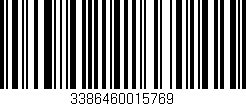 Código de barras (EAN, GTIN, SKU, ISBN): '3386460015769'