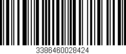 Código de barras (EAN, GTIN, SKU, ISBN): '3386460028424'