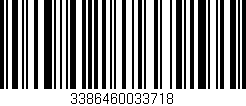 Código de barras (EAN, GTIN, SKU, ISBN): '3386460033718'