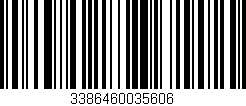 Código de barras (EAN, GTIN, SKU, ISBN): '3386460035606'