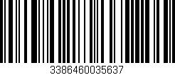 Código de barras (EAN, GTIN, SKU, ISBN): '3386460035637'