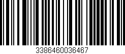 Código de barras (EAN, GTIN, SKU, ISBN): '3386460036467'