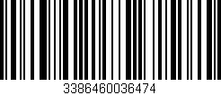 Código de barras (EAN, GTIN, SKU, ISBN): '3386460036474'