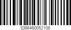 Código de barras (EAN, GTIN, SKU, ISBN): '3386460052108'