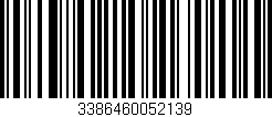 Código de barras (EAN, GTIN, SKU, ISBN): '3386460052139'
