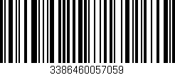 Código de barras (EAN, GTIN, SKU, ISBN): '3386460057059'