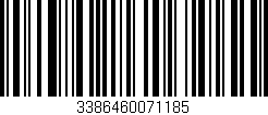 Código de barras (EAN, GTIN, SKU, ISBN): '3386460071185'