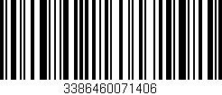 Código de barras (EAN, GTIN, SKU, ISBN): '3386460071406'