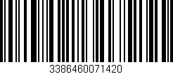 Código de barras (EAN, GTIN, SKU, ISBN): '3386460071420'