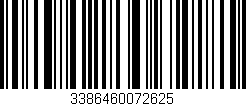Código de barras (EAN, GTIN, SKU, ISBN): '3386460072625'