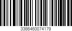 Código de barras (EAN, GTIN, SKU, ISBN): '3386460074179'