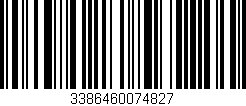 Código de barras (EAN, GTIN, SKU, ISBN): '3386460074827'