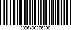 Código de barras (EAN, GTIN, SKU, ISBN): '3386460076388'