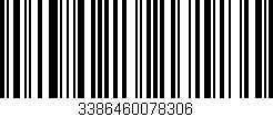 Código de barras (EAN, GTIN, SKU, ISBN): '3386460078306'