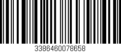 Código de barras (EAN, GTIN, SKU, ISBN): '3386460078658'