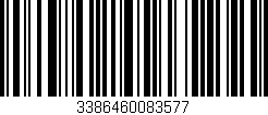 Código de barras (EAN, GTIN, SKU, ISBN): '3386460083577'