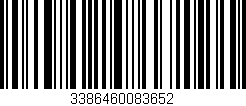 Código de barras (EAN, GTIN, SKU, ISBN): '3386460083652'