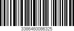 Código de barras (EAN, GTIN, SKU, ISBN): '3386460086325'