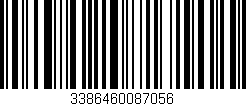 Código de barras (EAN, GTIN, SKU, ISBN): '3386460087056'