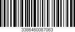 Código de barras (EAN, GTIN, SKU, ISBN): '3386460087063'