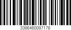 Código de barras (EAN, GTIN, SKU, ISBN): '3386460097178'