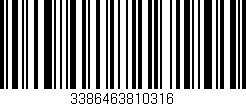 Código de barras (EAN, GTIN, SKU, ISBN): '3386463810316'