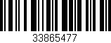 Código de barras (EAN, GTIN, SKU, ISBN): '33865477'