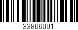 Código de barras (EAN, GTIN, SKU, ISBN): '33866001'
