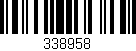 Código de barras (EAN, GTIN, SKU, ISBN): '338958'