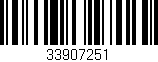 Código de barras (EAN, GTIN, SKU, ISBN): '33907251'