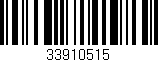 Código de barras (EAN, GTIN, SKU, ISBN): '33910515'
