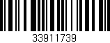 Código de barras (EAN, GTIN, SKU, ISBN): '33911739'