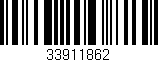 Código de barras (EAN, GTIN, SKU, ISBN): '33911862'