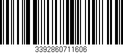 Código de barras (EAN, GTIN, SKU, ISBN): '3392860711606'