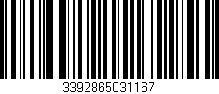 Código de barras (EAN, GTIN, SKU, ISBN): '3392865031167'